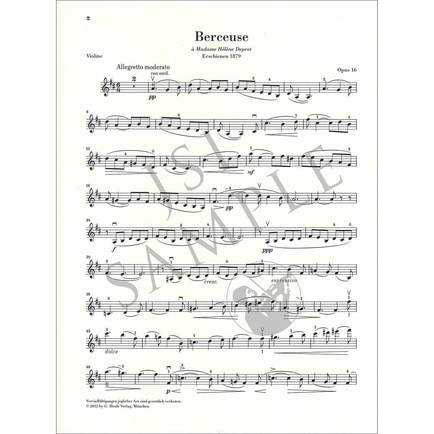 Gabriel Fauré: Berceuse, Op. 16 – for String Quartet