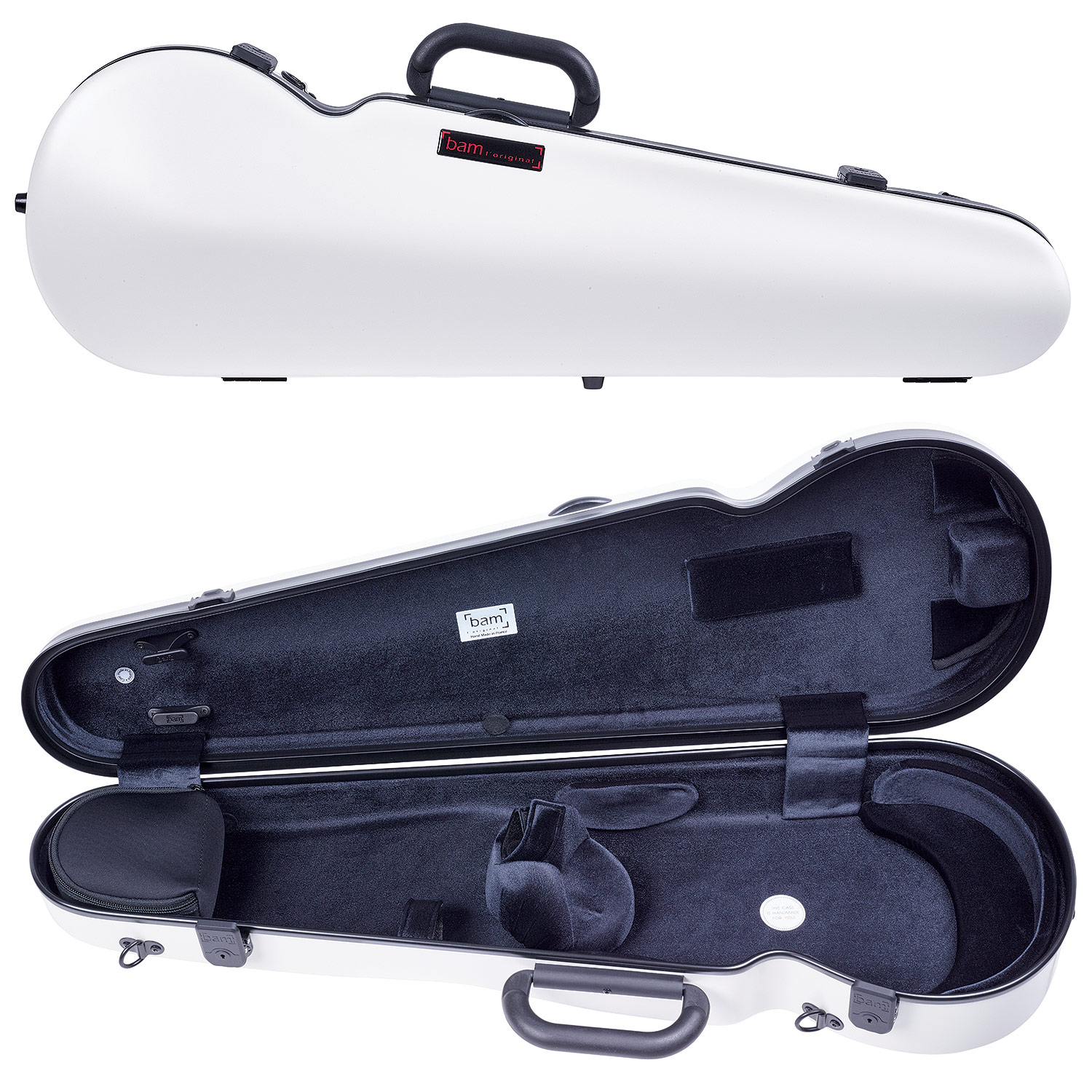 Bam Hightech Contoured 2002XLW White 4/4 Violin Case | Johnson