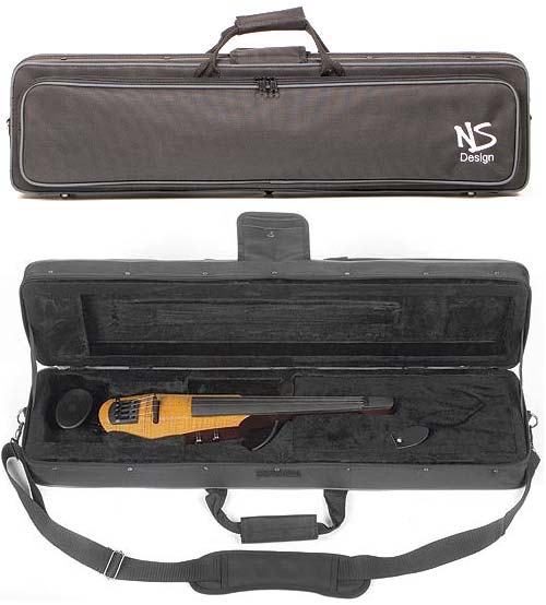 NS Design WAV-5 Electric 5-String Amberburst Violin with Custom Case