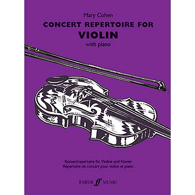 Concert Repertoire For Violin And Piano Mary Cohen